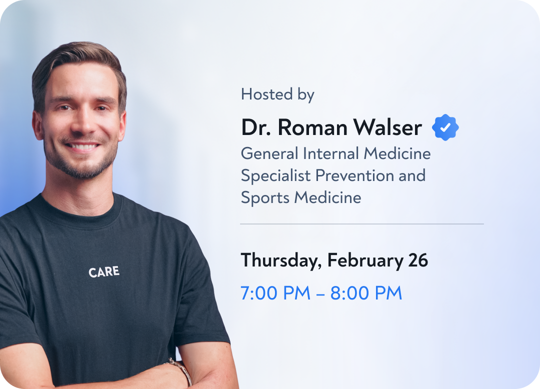 Dr. Roman Walser - Longevity Masterclass